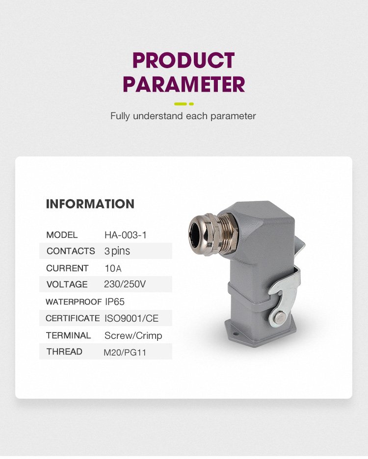 This is heavy duty connector 3 pins 