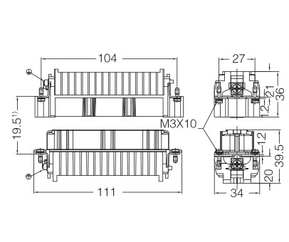 HD-128-MC and HD-128-MC contact distance